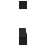 TV Cabinet Set 4 pcs Black oak 100 x 30 x 30 cm Engineered wood 3333057