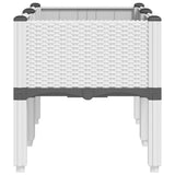 Garden Planter with Legs White 80x40x42 cm PP 367894