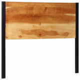 Headboard 120 cm Solid Wood Acacia and Iron 4017548