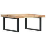 Basin Shelf Wall Mounted Steel and Solid Wood Acacia 3302877