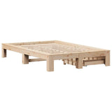Bed Frame without Mattress 120x200 cm Solid Wood Pine 3309002