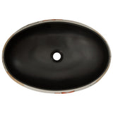 Countertop Basin Multicolour Oval 59x40x15 cm Ceramic 155113
