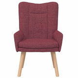 Armchair Wine Red 63 x 67 x 94 cm Fabric 42001827