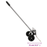 Snow Shovel with Extendable Handle Silver 61 cm Blade Steel 364819
