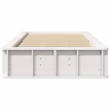 Bed Frame White 90 x 190 cm Solid Pine Wood 3385740