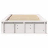 Bed Frame White 75 x 190 cm Solid Pine Wood 872762