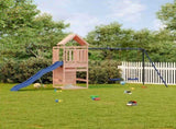 Outdoor Playset Natural wood and blue 3156989