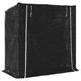 Firewood Rack with Rain Cover 200x100x200 cm Galvanised Steel 4104959