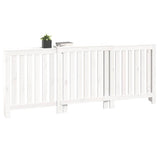 Radiator Cover White 210x21x85 cm Solid Wood Pine 822587
