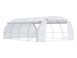 4 x 3 x 2 m Polytunnel Greenhouse with Roll-up Side Walls, Walk-in Grow House Tent with Steel Frame, T3398P313598