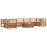 Outdoor Sofa Set 8 pcs Natural Solid Acacia Wood 3373159