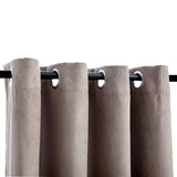 Blackout Curtains with Metal Rings 2 pcs Taupe 140x225 cm 134477