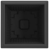 Square Flower Pot 24 pcs Black 38 x 38 x 30 cm Plastic 42020353