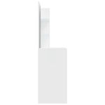 Dressing Table with Mirror High Gloss White 74.5x40x141 cm 802810