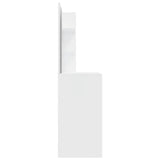 Dressing Table with Mirror High Gloss White 74.5x40x141 cm 802810