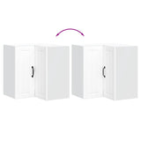 Kitchen Wall Corner Cabinet Lucca White Engineered Wood 853857