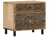 Bedside Cabinet 50x33x60 cm Solid Wood Mango 358220