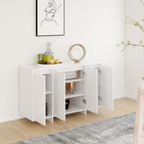 ZNTS Sideboard White 120x41x75 cm Engineered Wood 809602