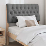 Upholstered Headboard Dark Grey 90 cm Solid Pine Wood 879360