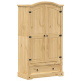 Wardrobe Corona 102x52x186 cm Solid Wood Pine 4012156
