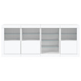 Sideboard with LED Lights White 164x37x67 cm 3209051