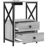 Bedside Cabinet Grey Sonoma 40 x 31 x 60 cm Engineered Wood 859566