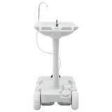 Camping Handwash Stand with Wheels Grey 72 x 42 x 103 cm 42001432