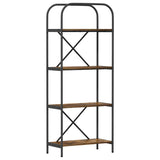 Bookshelf Smoked Oak 60 x 30 x 146 cm Engineered wood 879859