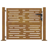 Garden Gate 100x100 cm Corten Steel Square Design 153251