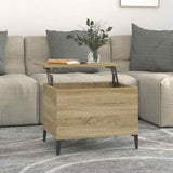 Coffee Table Sonoma Oak 60x44.5x45 cm Engineered Wood 819575