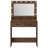 Dressing Table Brown Oak 79 x 41 x 135 cm Engineered Wood 865088