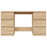 Writing Desk Sonoma Oak 140x50x77 cm Engineered Wood 800813