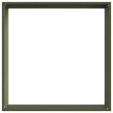 Lawn Edging 6 pcs Olive Green 50 x 50 x 13 cm Steel 874723