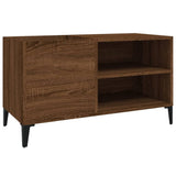 Record Cabinet Brown Oak 84.5x38x48 cm Engineered Wood 831956