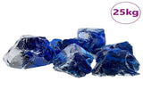 Garden Stones Blue 12 cm Glass 42025187
