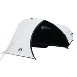 Camping Tent Dome 4-Person White Blackout Fabric Waterproof 94730