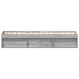 Bed Frame without Mattress Grey Sonoma 75x190 cm Small Single Small Single 3203850