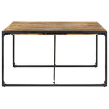 Dining Table 140x140x75 cm Rough Mango Wood 321572