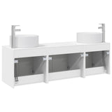 Bathroom Cabinet Set 3 pcs High Gloss White 3405731
