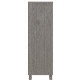 Book Cabinet HAMAR Light Grey 85x35x112 cm Solid Wood Pine 340487