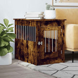 Dog Crate Furniture Smoked Oak 55x80x68 cm Engineered Wood 838327