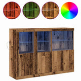 LED Sideboard Old Wood 142.5 x 37 x 100 cm Engineered Wood 3333118