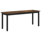 Bench Smoke Oak 110 x 35 x 45 cm Engineered Wood 892598