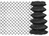 Chain Link Fence Steel 25x0.8 m Grey 142428