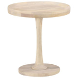 ZNTS Side Table Ø50x55 cm Solid Mango Wood 320599