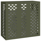 Air Conditioner Cover Olive green 110 x 50 x 105 cm Steel 865914