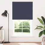 ZNTS Roller Blind Blackout Marine 140x210 cm Fabric Width 136.6 cm Polyester 4011578