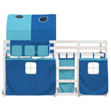 Bunk Bed without Mattress Blue 80x200 cm Solid Wood Pine 3283992