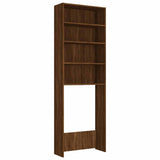 Washing Machine Cabinet Brown Oak 64x24x190 cm 815953