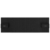 Headboard with Cabinet 3 pcs Black Oak Engineered Wood 3416194